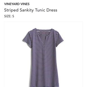 Vineyard Vines Striped Sankity dress- size small